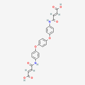 molecular formula C26H20N2O8 B4928185 4,4'-[1,4-phenylenebis(oxy-4,1-phenyleneimino)]bis(4-oxo-2-butenoic acid) 