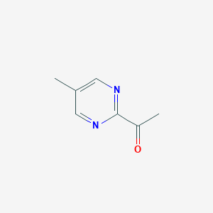 molecular formula C7H8N2O B049282 1-(5-甲基嘧啶-2-基)乙酮 CAS No. 122372-22-9