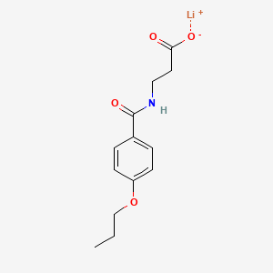 molecular formula C13H16LiNO4 B4928227 lithium 3-[(4-propoxybenzoyl)amino]propanoate 