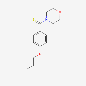 molecular formula C15H21NO2S B4928359 4-[(4-butoxyphenyl)carbonothioyl]morpholine 