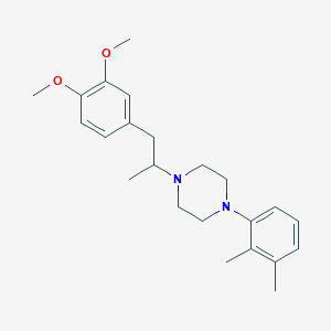 1-[2-(3,4-dimethoxyphenyl)-1-methylethyl]-4-(2,3-dimethylphenyl)piperazine