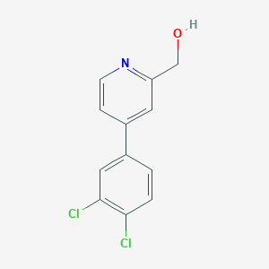 molecular formula C12H9Cl2NO B4928463 [4-(3,4-dichlorophenyl)-2-pyridinyl]methanol 