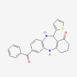 7-benzoyl-11-(2-thienyl)-2,3,4,5,10,11-hexahydro-1H-dibenzo[b,e][1,4]diazepin-1-one