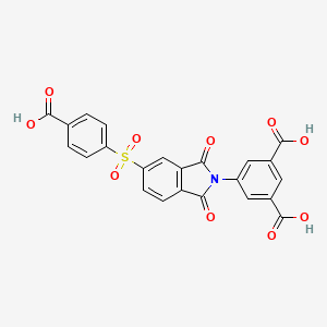 5-{5-[(4-carboxyphenyl)sulfonyl]-1,3-dioxo-1,3-dihydro-2H-isoindol-2-yl}isophthalic acid