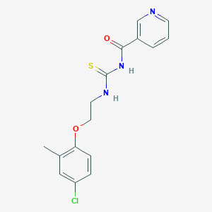 N-({[2-(4-chloro-2-methylphenoxy)ethyl]amino}carbonothioyl)nicotinamide