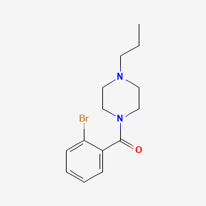 molecular formula C14H19BrN2O B4928550 1-(2-bromobenzoyl)-4-propylpiperazine 