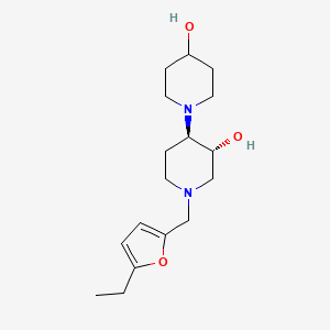 molecular formula C17H28N2O3 B4928573 (3'R*,4'R*)-1'-[(5-ethyl-2-furyl)methyl]-1,4'-bipiperidine-3',4-diol 