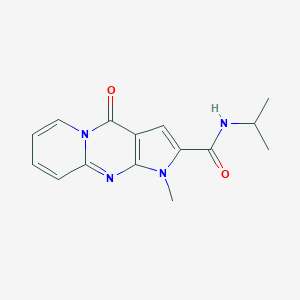 molecular formula C15H16N4O2 B492860 N-isopropyl-1-methyl-4-oxo-1,4-dihydropyrido[1,2-a]pyrrolo[2,3-d]pyrimidine-2-carboxamide CAS No. 724738-70-9