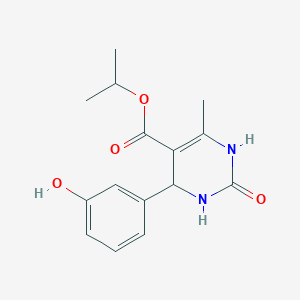 molecular formula C15H18N2O4 B4928614 isopropyl 4-(3-hydroxyphenyl)-6-methyl-2-oxo-1,2,3,4-tetrahydro-5-pyrimidinecarboxylate 
