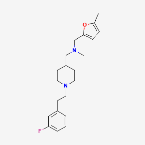 molecular formula C21H29FN2O B4928621 ({1-[2-(3-fluorophenyl)ethyl]-4-piperidinyl}methyl)methyl[(5-methyl-2-furyl)methyl]amine 