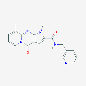1,9-dimethyl-4-oxo-N-(pyridin-3-ylmethyl)-1,4-dihydropyrido[1,2-a]pyrrolo[2,3-d]pyrimidine-2-carboxamide