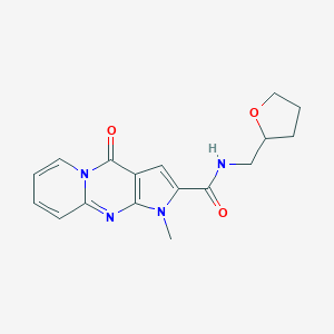 1-methyl-4-oxo-N-(tetrahydrofuran-2-ylmethyl)-1,4-dihydropyrido[1,2-a]pyrrolo[2,3-d]pyrimidine-2-carboxamide