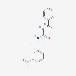molecular formula C21H26N2O B4928721 N-[1-(3-isopropenylphenyl)-1-methylethyl]-N'-(1-phenylethyl)urea 