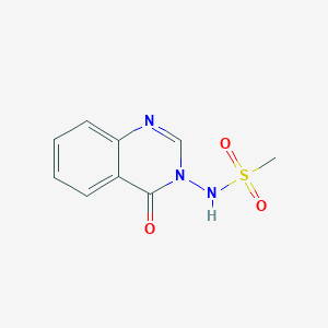 N-(4-oxo-3(4H)-quinazolinyl)methanesulfonamide