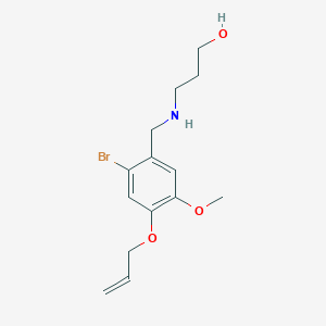 3-{[4-(allyloxy)-2-bromo-5-methoxybenzyl]amino}-1-propanol