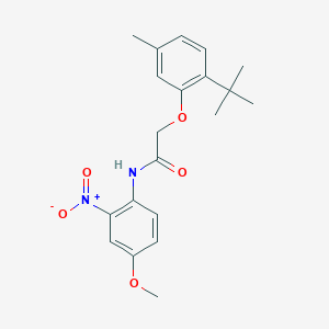 2-(2-tert-butyl-5-methylphenoxy)-N-(4-methoxy-2-nitrophenyl)acetamide