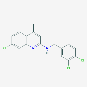 molecular formula C17H13Cl3N2 B4928868 7-chloro-N-(3,4-dichlorobenzyl)-4-methyl-2-quinolinamine 