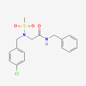 N~1~-benzyl-N~2~-(4-chlorobenzyl)-N~2~-(methylsulfonyl)glycinamide