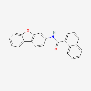 molecular formula C23H15NO2 B4928876 N-dibenzo[b,d]furan-3-yl-1-naphthamide CAS No. 6046-36-2