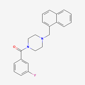 (3-Fluorophenyl)-[4-(naphthalen-1-ylmethyl)piperazin-1-yl]methanone