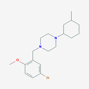 1-(5-bromo-2-methoxybenzyl)-4-(3-methylcyclohexyl)piperazine