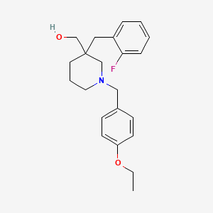 [1-(4-ethoxybenzyl)-3-(2-fluorobenzyl)-3-piperidinyl]methanol