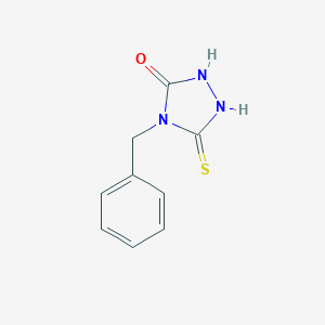 molecular formula C9H9N3OS B049289 4-苄基-5-硫代-[1,2,4]三唑烷-3-酮 CAS No. 119482-69-8