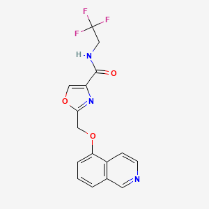 2-[(5-isoquinolinyloxy)methyl]-N-(2,2,2-trifluoroethyl)-1,3-oxazole-4-carboxamide