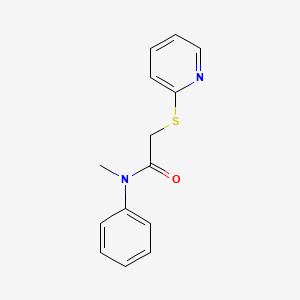 N-methyl-N-phenyl-2-(2-pyridinylthio)acetamide