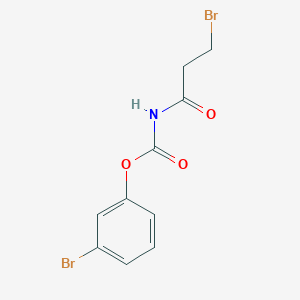 molecular formula C10H9Br2NO3 B4928935 3-bromophenyl (3-bromopropanoyl)carbamate 