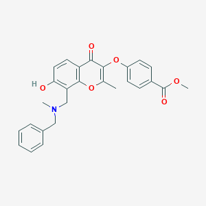 methyl 4-[(8-{[benzyl(methyl)amino]methyl}-7-hydroxy-2-methyl-4-oxo-4H-chromen-3-yl)oxy]benzoate