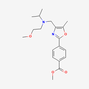 molecular formula C19H26N2O4 B4929138 methyl 4-(4-{[isopropyl(2-methoxyethyl)amino]methyl}-5-methyl-1,3-oxazol-2-yl)benzoate 