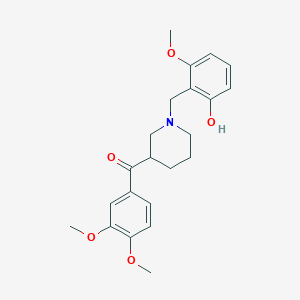 (3,4-dimethoxyphenyl)[1-(2-hydroxy-6-methoxybenzyl)-3-piperidinyl]methanone