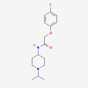 molecular formula C16H23FN2O2 B4929240 2-(4-fluorophenoxy)-N-(1-isopropyl-4-piperidinyl)acetamide 