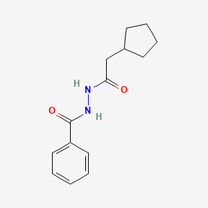 molecular formula C14H18N2O2 B4929274 N'-(2-cyclopentylacetyl)benzohydrazide 