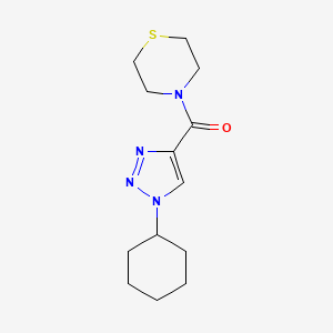 molecular formula C13H20N4OS B4929294 4-[(1-cyclohexyl-1H-1,2,3-triazol-4-yl)carbonyl]thiomorpholine 