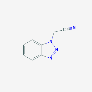 molecular formula C8H6N4 B049293 1H-苯并三唑-1-乙腈 CAS No. 111198-08-4