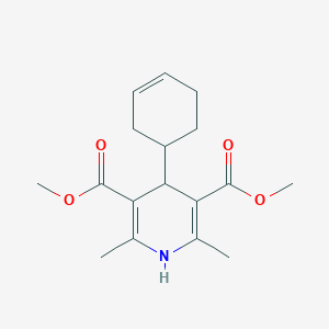 molecular formula C17H23NO4 B4929358 dimethyl 4-(3-cyclohexen-1-yl)-2,6-dimethyl-1,4-dihydro-3,5-pyridinedicarboxylate 