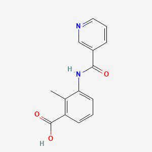 molecular formula C14H12N2O3 B4929362 2-methyl-3-[(3-pyridinylcarbonyl)amino]benzoic acid 