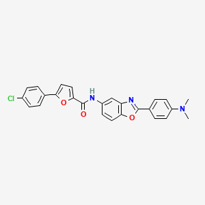 molecular formula C26H20ClN3O3 B4929388 5-(4-chlorophenyl)-N-{2-[4-(dimethylamino)phenyl]-1,3-benzoxazol-5-yl}-2-furamide 