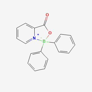 molecular formula C18H14BNO2 B4929402 3-oxo-1,1-diphenyl-1H,3H-2,1-[1,3,2]oxazaborolo[3,4-a][1]pyridin-8-ylium-1-uide 