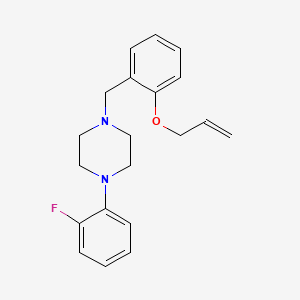 molecular formula C20H23FN2O B4929416 1-[2-(allyloxy)benzyl]-4-(2-fluorophenyl)piperazine 