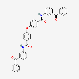 molecular formula C40H28N2O5 B4929468 4,4'-oxybis[N-(3-benzoylphenyl)benzamide] 