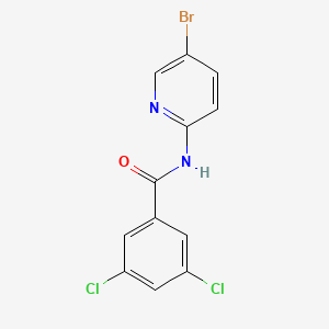molecular formula C12H7BrCl2N2O B4929509 N-(5-bromo-2-pyridinyl)-3,5-dichlorobenzamide 