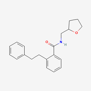 molecular formula C20H23NO2 B4929523 2-(2-phenylethyl)-N-(tetrahydro-2-furanylmethyl)benzamide 