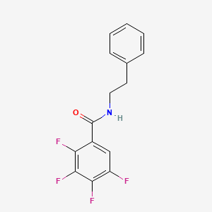 molecular formula C15H11F4NO B4929539 2,3,4,5-tetrafluoro-N-(2-phenylethyl)benzamide 