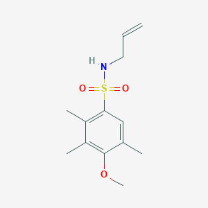 molecular formula C13H19NO3S B4929545 N-allyl-4-methoxy-2,3,5-trimethylbenzenesulfonamide 