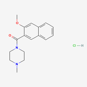molecular formula C17H21ClN2O2 B4929558 1-(3-methoxy-2-naphthoyl)-4-methylpiperazine hydrochloride 