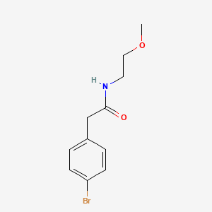 molecular formula C11H14BrNO2 B4929574 2-(4-bromophenyl)-N-(2-methoxyethyl)acetamide 