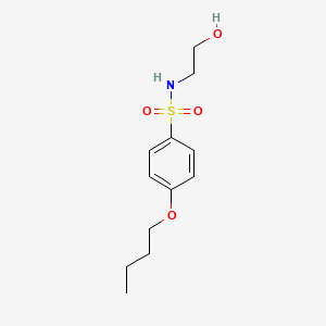 molecular formula C12H19NO4S B4929615 4-butoxy-N-(2-hydroxyethyl)benzenesulfonamide 